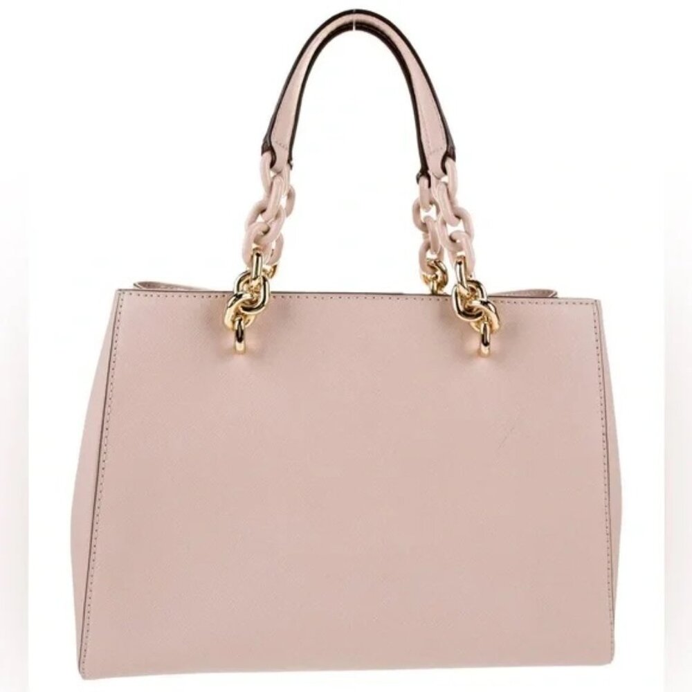 MICHAEL KORS Cynthia Saffiano Leather Satche shoulder bag crossbody - Picture 4 of 9